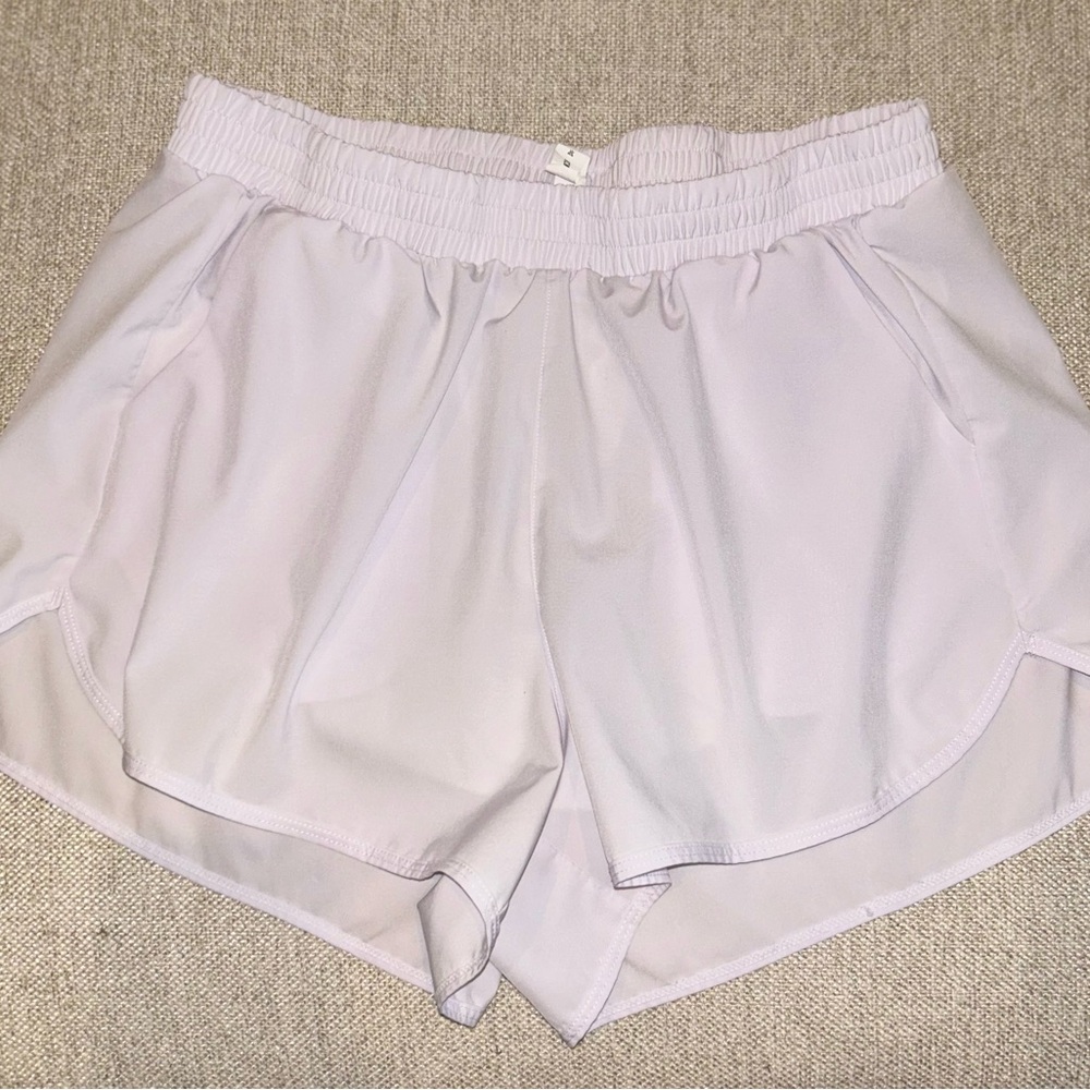 Women's White Athletic Shorts